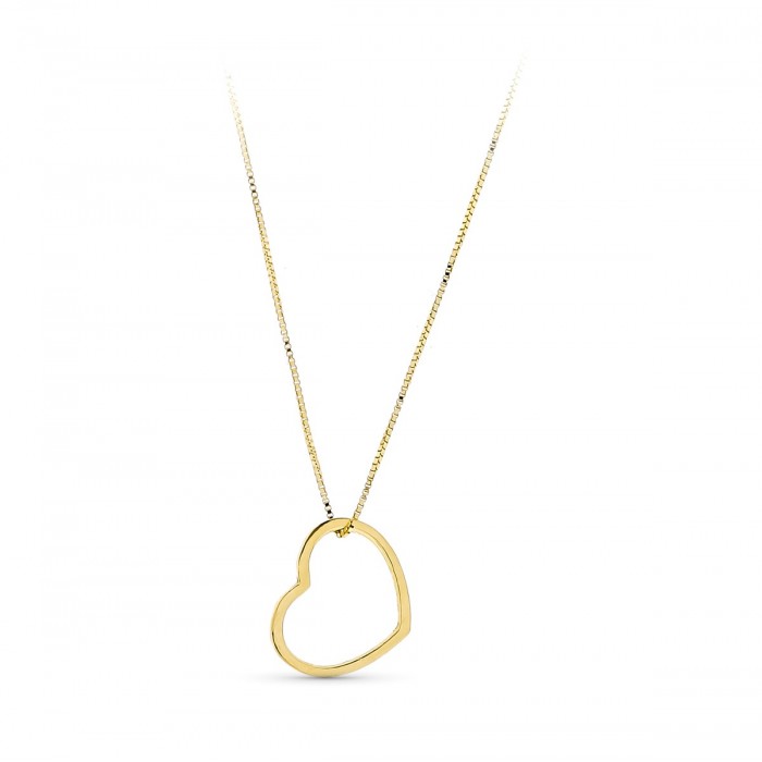 Gargantilla de oro con Corazon  10x8 mm | Joyería Gimeno | Tu joyería de confianza en Valencia