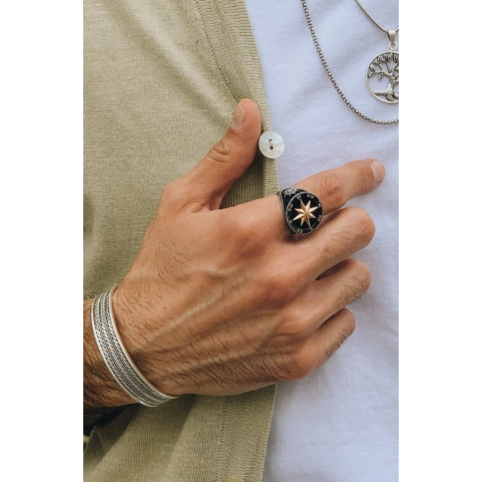 Sello de plata, rose de los vientos | Joyería Gimeno | Tu joyería de confianza en Valencia