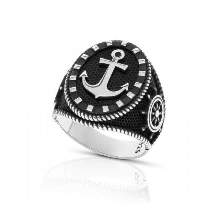 Sello con ancla marinera, de plata | Joyería Gimeno | Tu joyería de confianza en Valencia