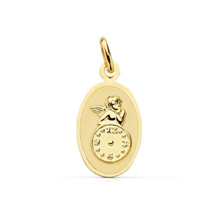 Medalla bebe hora ángel | Joyería Gimeno | Tu joyería de confianza en Valencia