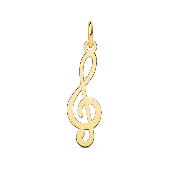 Clave de sol oro - Colgante | Joyería Gimeno | Tu joyería de confianza en Valencia