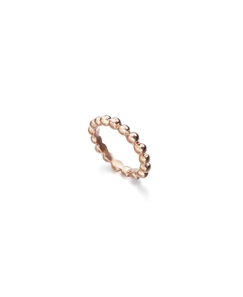 Anillo mujer de plata, bolas rosa | Joyería Gimeno | Tu joyería de confianza en Valencia