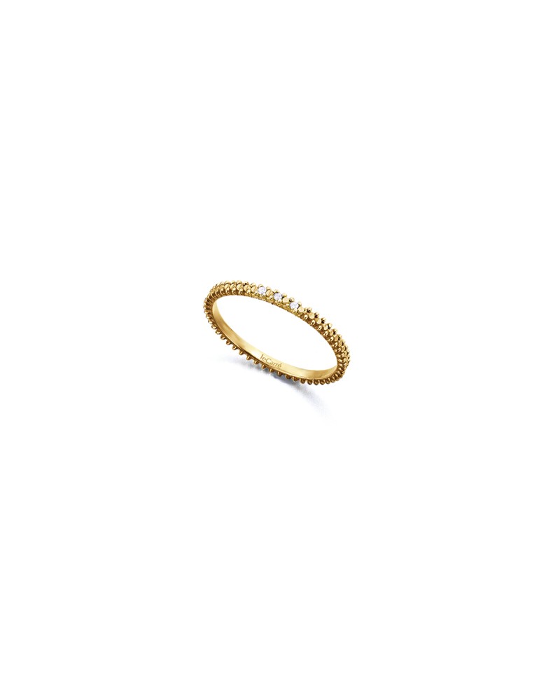 Anillo mujer plata diamantes amarillo | Joyería Gimeno | Tu joyería de confianza en Valencia
