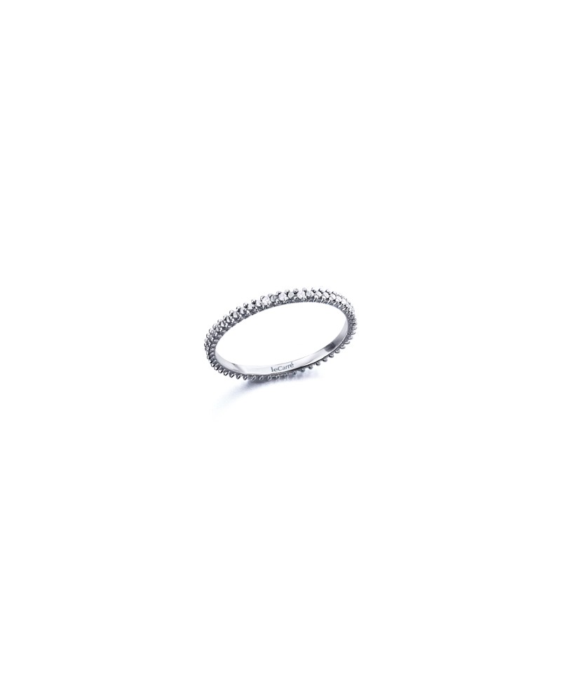 Anillo mujer diamantes baño rodio | Joyería Gimeno | Tu joyería de confianza en Valencia