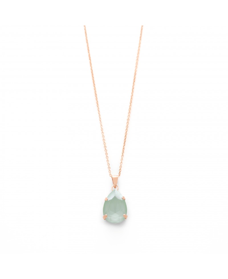 Gargantilla Victoria cruz verde talco | Joyería Gimeno | Tu joyería de confianza en Valencia