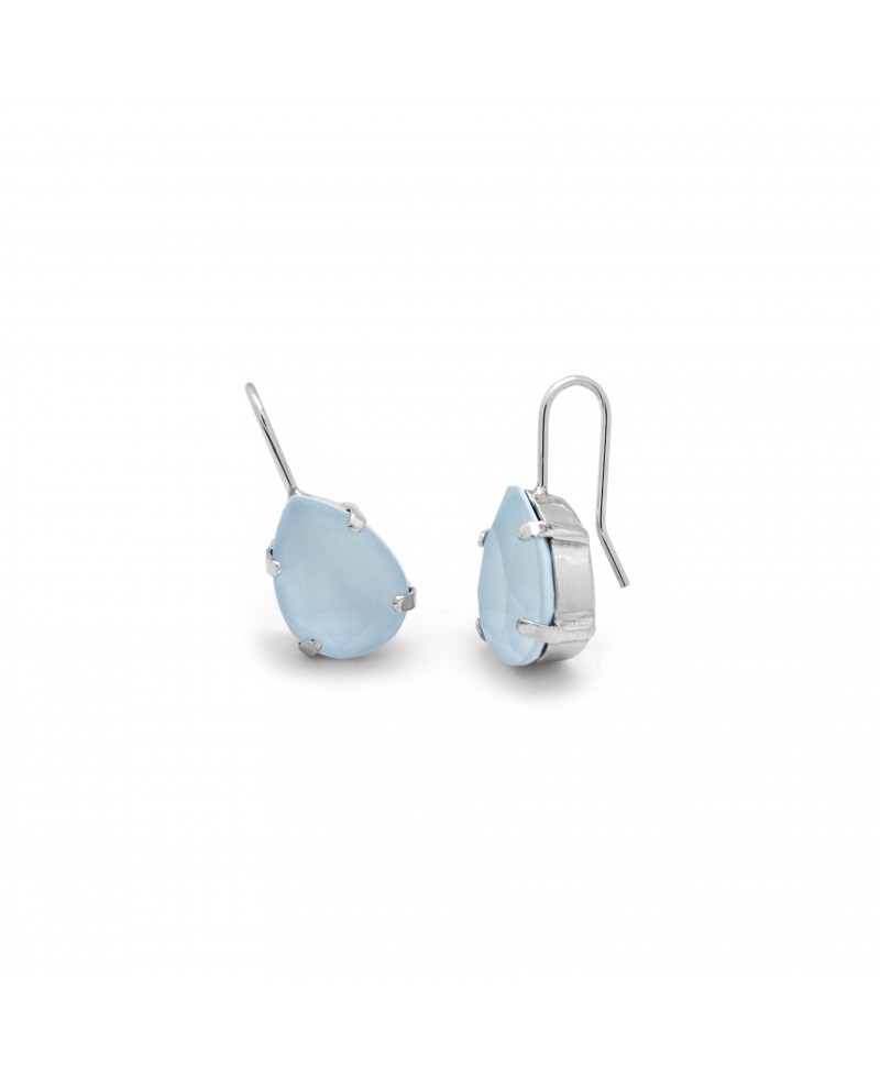 Pendiente mujer gancho azul pastel | Joyería Gimeno | Tu joyería de confianza en Valencia