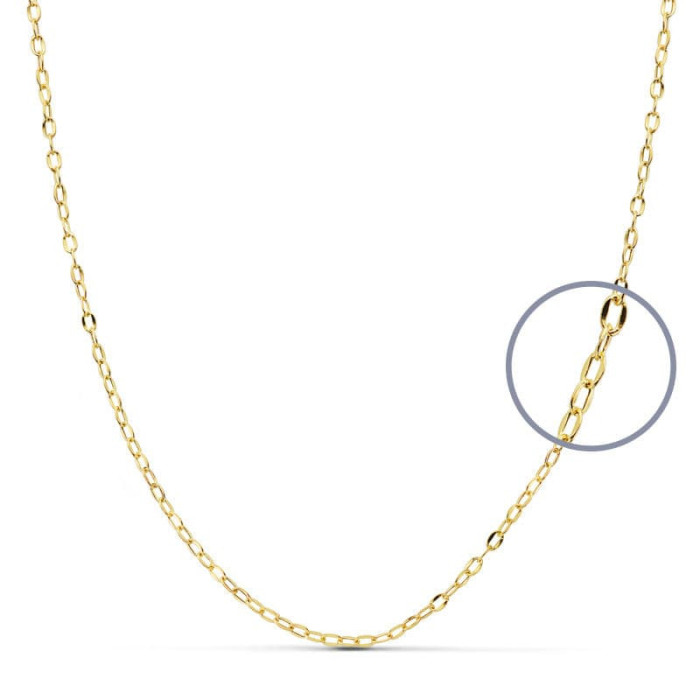 18k Cadena Hueca 45x1.8 Mm | Joyería Gimeno | Tu joyería de confianza en Valencia