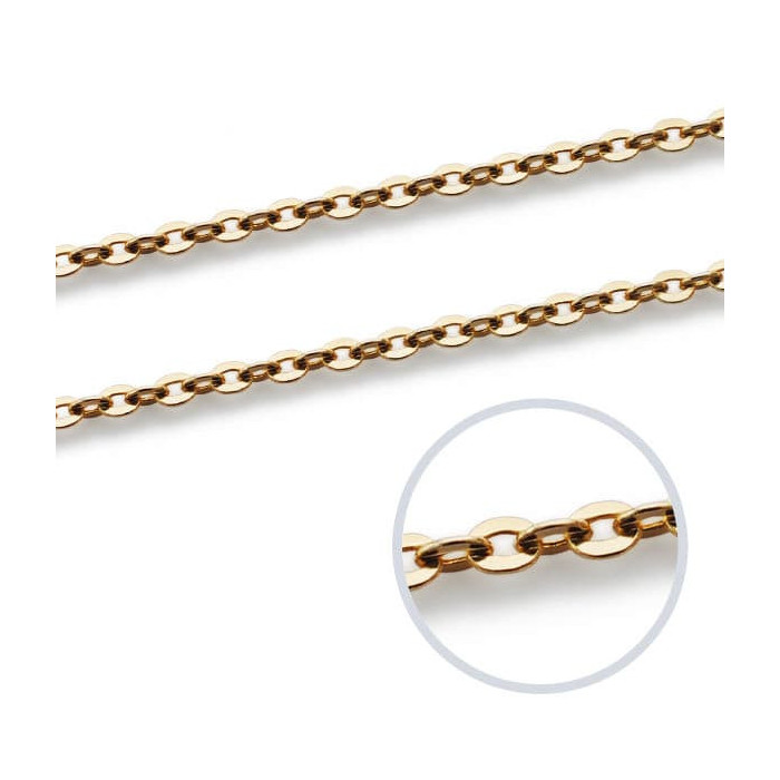 18k Cadena Forzada 40 Cm 1.2 Mm | Joyería Gimeno | Tu joyería de confianza en Valencia
