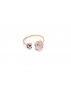 Anillo mujer combinado violet