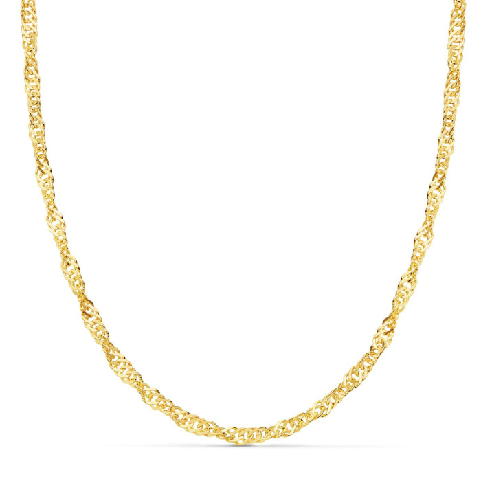 18k Cadena Maciza Singapur 50 Cm 4 Mm | Joyería Gimeno | Tu joyería de confianza en Valencia