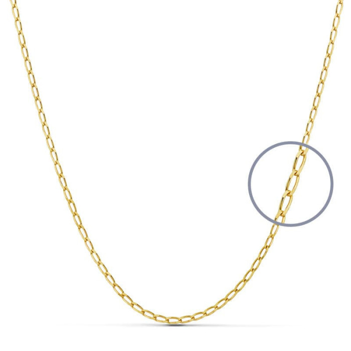 18k Cadena Maciza Bilbao 45 Cm 1.5 Mm | Joyería Gimeno | Tu joyería de confianza en Valencia