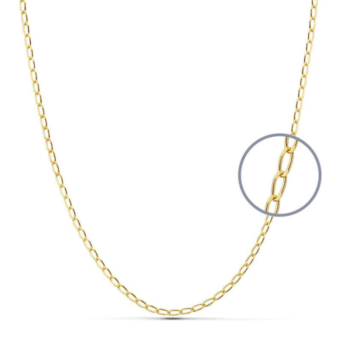 18k Cadena Maciza Bilbao 40 Cm 1.8 Mm | Joyería Gimeno | Tu joyería de confianza en Valencia
