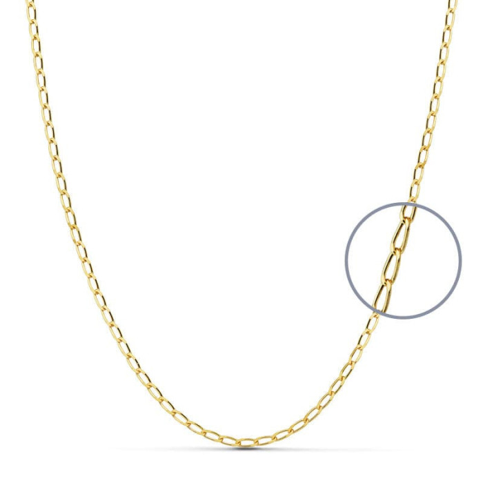 18k Cadena Maciza Bilbao 45 Cm 2 Mm 5.00 Gr | Joyería Gimeno | Tu joyería de confianza en Valencia