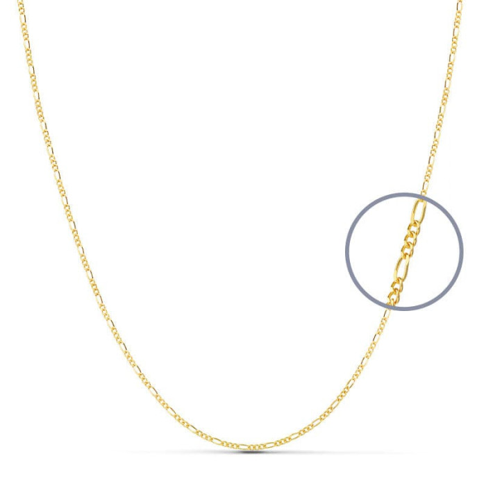 18k Cadena Maciza Cartier 50 Cm 1 Mm | Joyería Gimeno | Tu joyería de confianza en Valencia