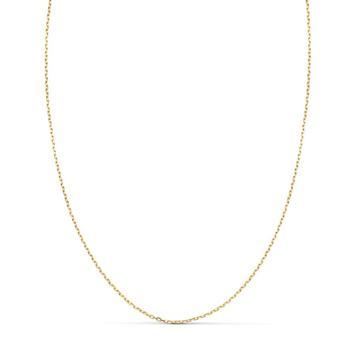 18k Cadena Maciza Forzada Largo 40 Cm Ancho 1 Mm | Joyería Gimeno | Tu joyería de confianza en Valencia