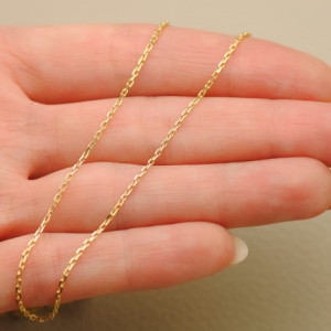 18k Cadena Maciza  Forzada...