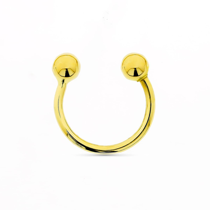 Piercing Curvo. 2bolas 3.5 Mm | Joyería Gimeno | Tu joyería de confianza en Valencia