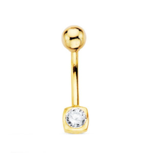 18k Piercing Ombligo...