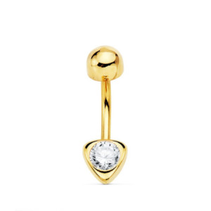 18k Piercing Ombligo Oro...