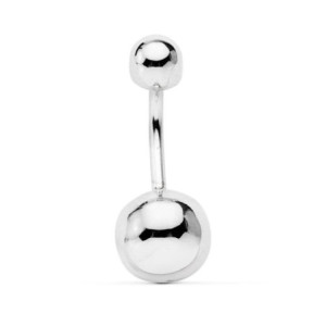 18k Piercing Oro Blanco...