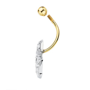 18k Piercing Ombligo...