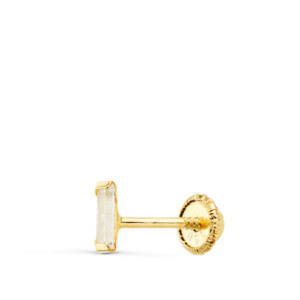 18k Piercing Oreja Oro...