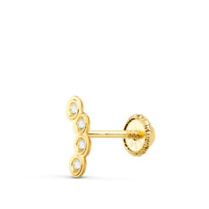 18k Piercing Oreja Oro...