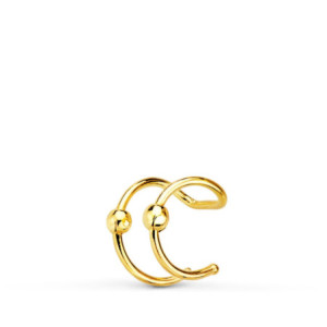 18k Pendientes Ear Cuff...