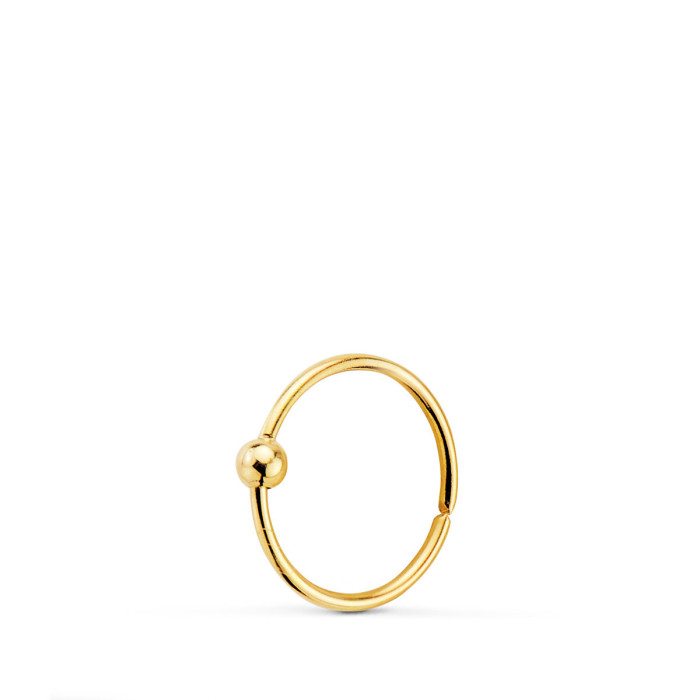 18k Piercing Oro Amarillo Nariz Con Bola Lisa 1,5 Mm. Diametro: 8 Mm | Joyería Gimeno | Tu joyería de confianza en Valencia