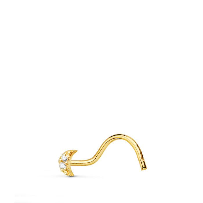 Piercing Nariz Luna 3 Mm (pedido Minimo 6 Unidades Modelos Combinados Nariz) | Joyería Gimeno | Tu joyería de confianza en Valencia