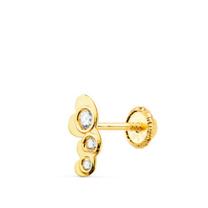 18k Piercing Oreja Oro...