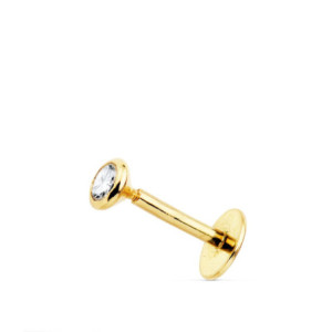 18k Piercing Labio Oro...