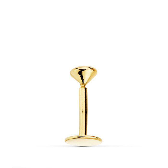 18k Piercing Labio Oro Amarillo Circonita Bocel 3 Mm | Joyería Gimeno | Tu joyería de confianza en Valencia