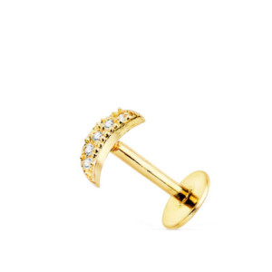 18k Piercing Oreja Oro...