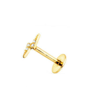 18k Piercing Oreja Oro...