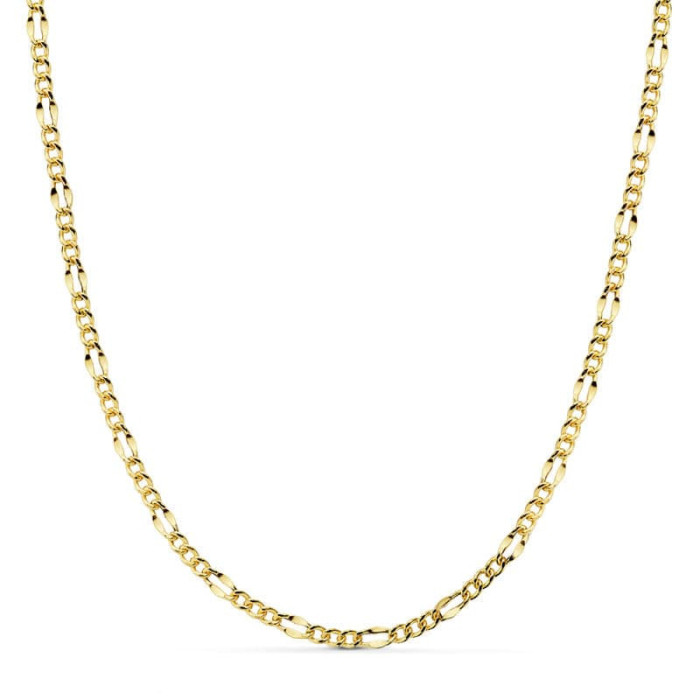 18k Cadena 3x1 Hueca 50 Cm 2 Mm | Joyería Gimeno | Tu joyería de confianza en Valencia