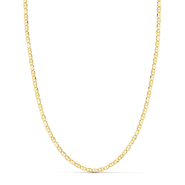 18k Cadena Oro Amarillo Ancla Hueca Tallada Largo 50 Cm Ancho 2 Mm | Joyería Gimeno | Tu joyería de confianza en Valencia