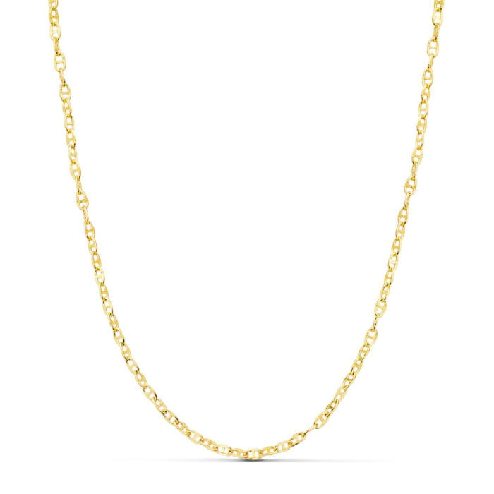 18k Cadena Oro Amarillo Ancla Hueca Largo 45 Cm Ancho 2 Mm | Joyería Gimeno | Tu joyería de confianza en Valencia