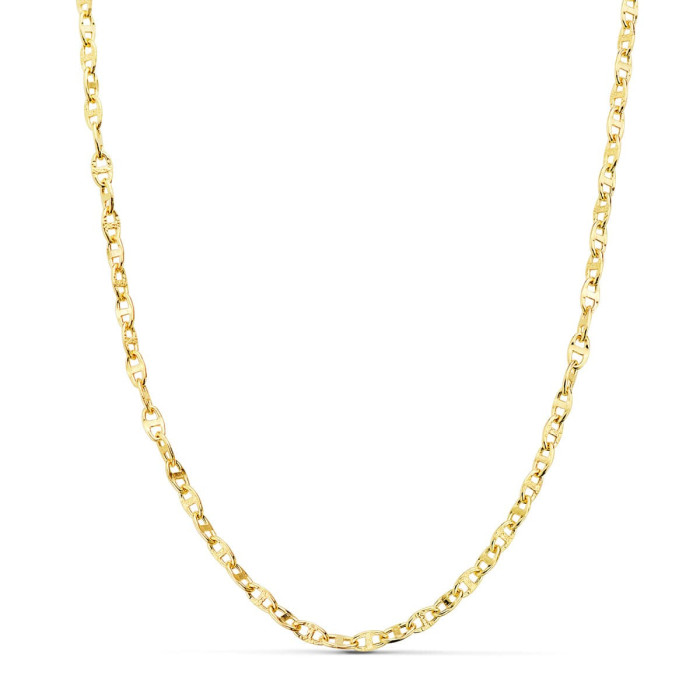 18k Cadena Oro Amarillo Ancla Hueca Largo 60 Cm Ancho 2.5 Mm | Joyería Gimeno | Tu joyería de confianza en Valencia