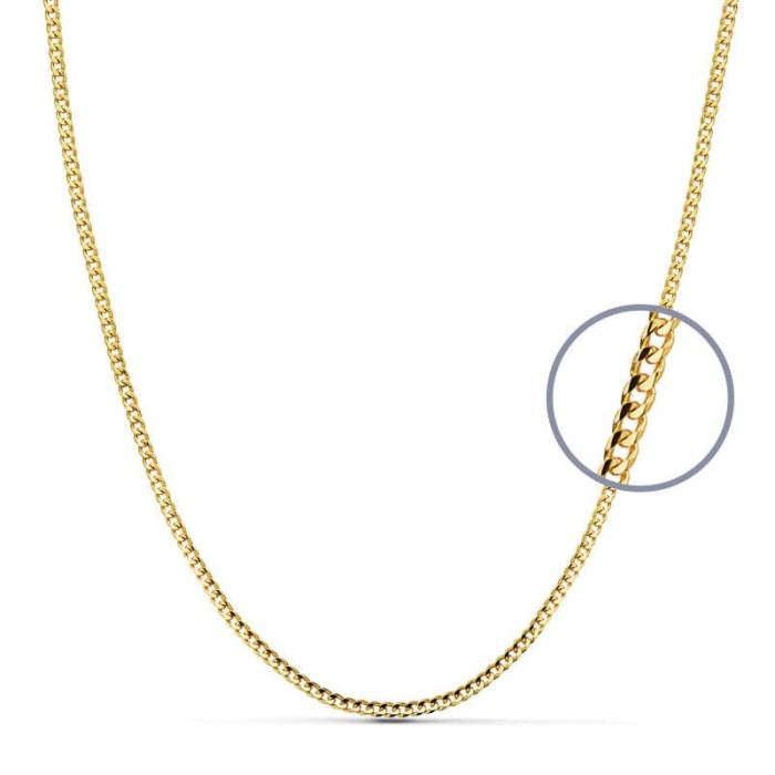 Cad Barbada 60 Cm Maciza 2 Mm 7.60 Gr | Joyería Gimeno | Tu joyería de confianza en Valencia
