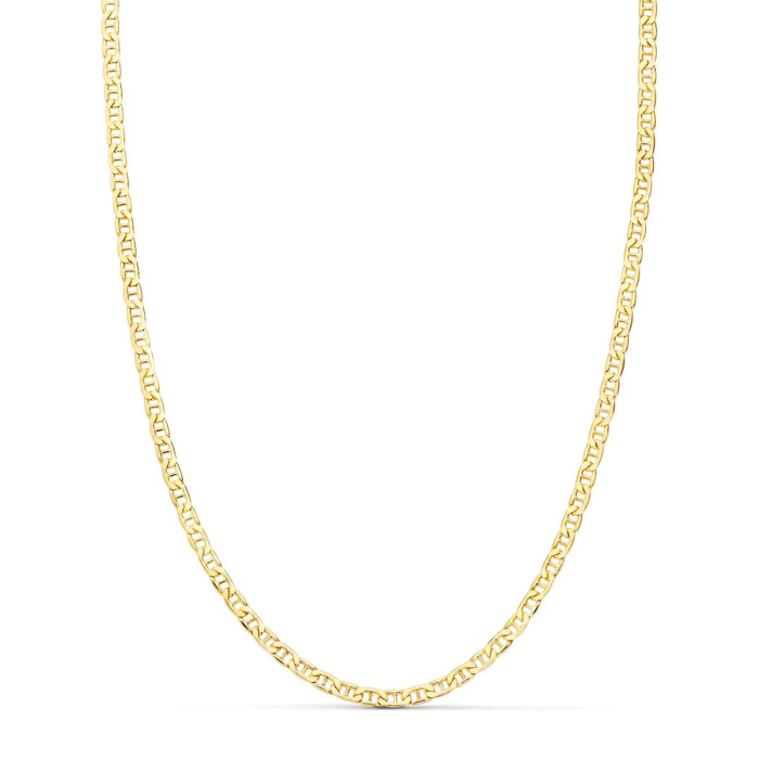 18k Cadena Oro Amarillo Ancla Plana Hueca Largo 50 Cm Ancho 2 Mm | Joyería Gimeno | Tu joyería de confianza en Valencia