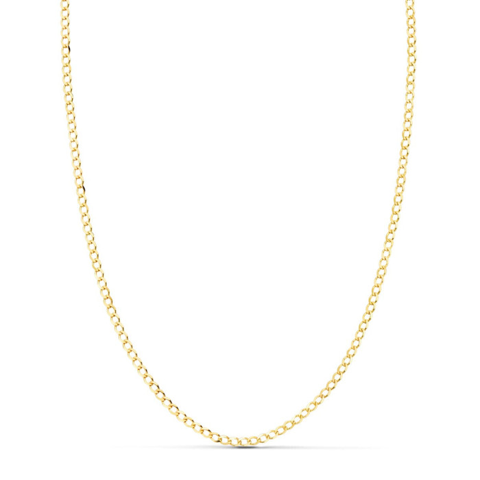 18k Cadena Oro Amarillo Barbada Maciza Largo 50 Cm Ancho 1.5 Mm | Joyería Gimeno | Tu joyería de confianza en Valencia