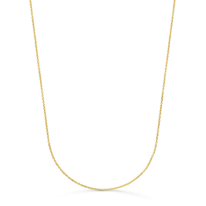 18k Cadena Oro Amarillo Rolo Maciza Ancho: 1mm Largo: 40cm | Joyería Gimeno | Tu joyería de confianza en Valencia