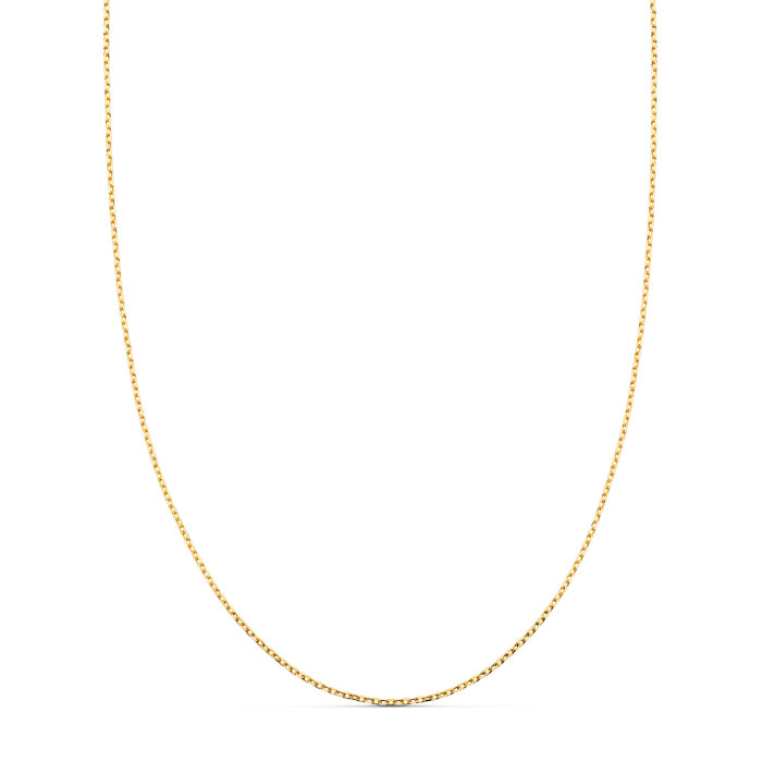 18k Cadena Oro Amarillo Forzada Maciza Ancho: 0.75 Mm Largo: 45 Cm | Joyería Gimeno | Tu joyería de confianza en Valencia
