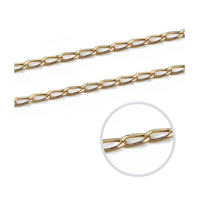 18k Cadena Bilbao 40 Cm Hueca 2 Mm | Joyería Gimeno | Tu joyería de confianza en Valencia