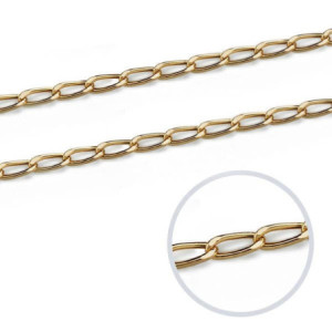 18k Cadena Bilbao 60 Cm...