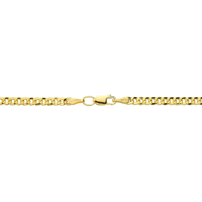 18k Cadena Barbada 50 Cm Hueca 3 Mm | Joyería Gimeno | Tu joyería de confianza en Valencia