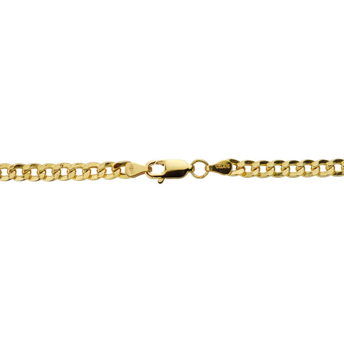 18k Cadena Barbada 60 Cm Hueca 3.5 Mm | Joyería Gimeno | Tu joyería de confianza en Valencia