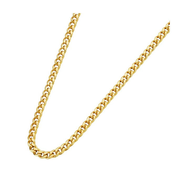 18k Cadena Barbada Hueca 2,5 Mm 60 Cm | Joyería Gimeno | Tu joyería de confianza en Valencia