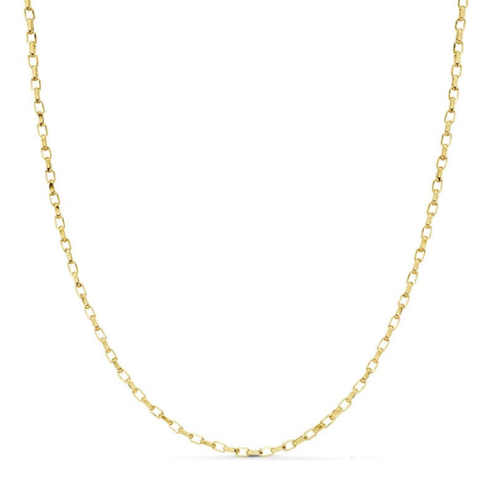 18k Cadena Forzada Hueca 60cm 1.5 Mm | Joyería Gimeno | Tu joyería de confianza en Valencia